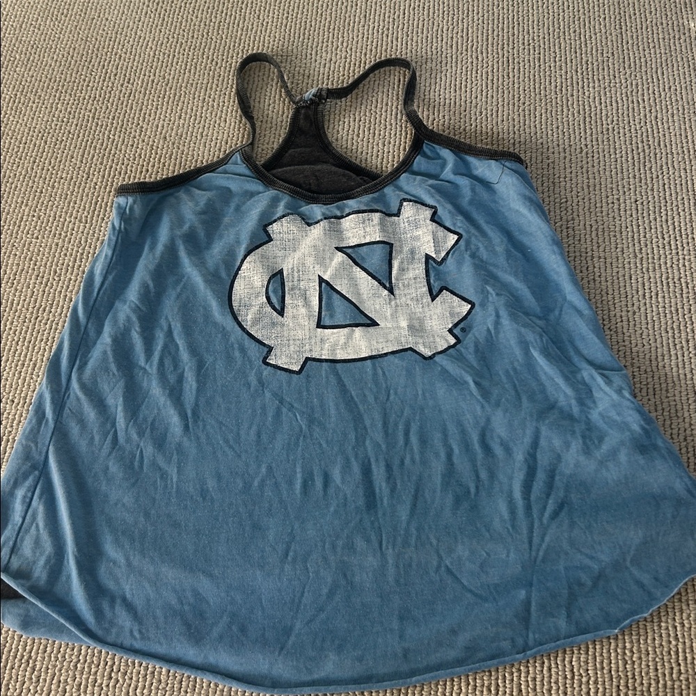 UNC Chapel Hill Colosseum Women's Black and Blue Tank Top